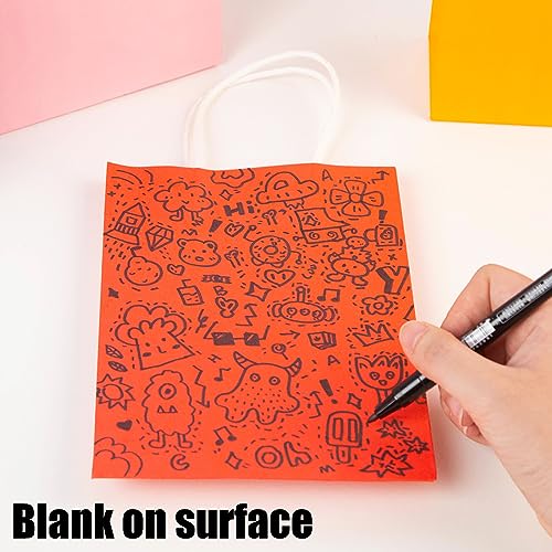 VGOODALL 30PCS Gift Bags with Tissue Paper, Party Favor Bags with Handles Small Gift Bags Set 8 Colors for Gift Wrap Birthday Wedding Baby Shower