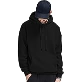 FoxQ Mens Casual Cotton Hooded Pullover Sweatshirts Drawstring Long Sleeve Hoodies