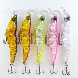 Momolures Leurre De Pêche Aux Crevettes 90 Mm 13 G Flottant 3d Crystal Body Assortiment Pour Bass Pike Zander
