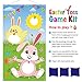 Easter Toss Game with 3 Bean Bags, Easter Bunny Party Game for Kids Adults Family Easter Party Supplies and Easter Decorations (Green Style)