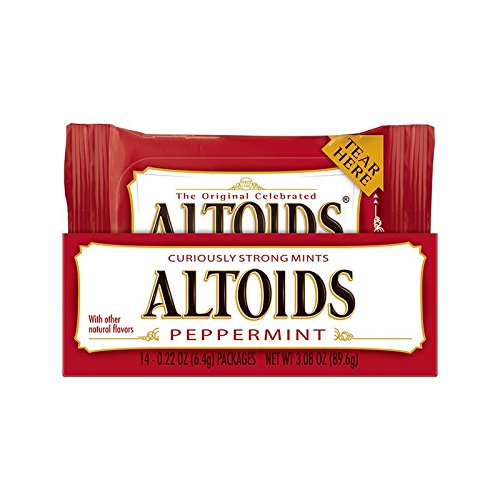 Altoids Curiously Strong Mints, Peppermint, 0.22 Ounce, 14 Count, (Pack