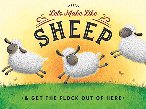 Small (150 x 200mm) Metal Sign - Get The Flock Out of Here - by Sharon Steele