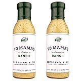 Keto Friendly Ranch Salad Dressing by Yo Mama's Foods - (2) Bottles - Low Carb, Gluten Free, and Dairy Free!
