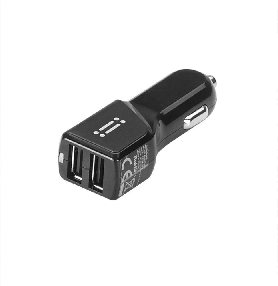 aiino Car Charger 2 USB 4.8A Ports Universal USB Car Charger for iPhone 11/11 Pro/X/8/7/6, iPad, Samsung S10/S9/S8/S7, Huawei, Honor - Black