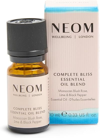 Neom Complete Bliss Essential Oil Blend 10ml Blush Rose Lime Black Pepper