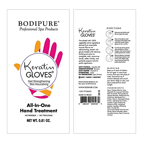 BODIPURE Professional Keratin Gloves Nail Salon Manicure Treatment