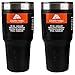 Ozark Double-Wall Insulated stainless steel tumblers - set of 2, 30 oz (Black)
