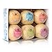 Bath Bombs,6 Organic Essential Oils Bath Bombs Gift Set Lush Fizzies-Best Birthday Gifts for Women,Teen Girls,Mum-Add to Bubble Bath Basket