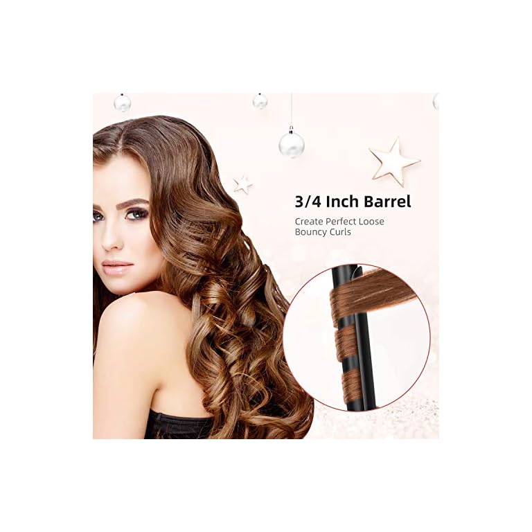 PARWIN PRO BEAUTY Curling Iron, 3/4 inch Ceramic Ionic Curling Wand