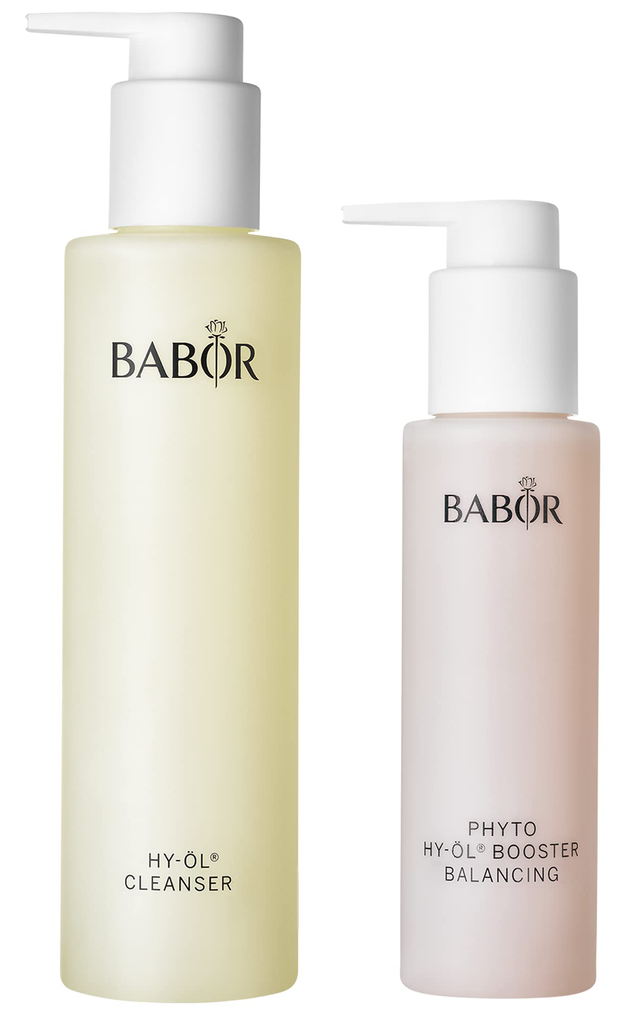 BABOR CLEANSING HY-OIL & Phytoactive Combination Set - Cleansing Duo, for combination skin, pore-deep facial cleansing, with oil & herbal extract, 2 pieces