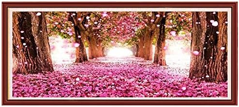 FlowerBeads Full 5D DIY Diamond Painting Romantic Cherry Blossom Tree Rhinestone Embroidery Mosaics Cross Stitch Kit Wall Decor Home Craft