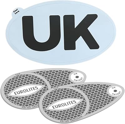 Eurolites Headlight Deflectors UK Car Sticker