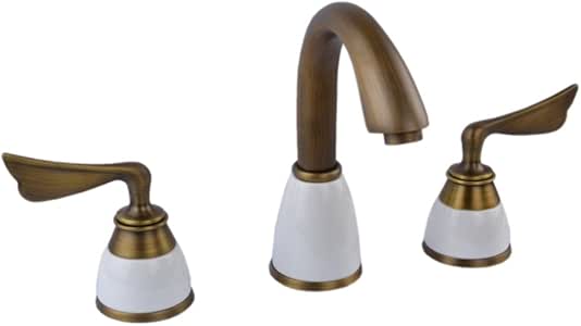 Completo cobre antiguo grifo de lavabo Europea/De tres piezas de tres