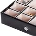 Mele & Co. Carson Men's Dresser Top Valet (Black Faux Leather)