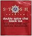Stash Tea Double Spice Chai Black Tea, 10 Count Tea Bags in Foil (Pack of 12), (packaging may vary)