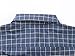 Emiqude Mens Casual Slim Fit Long Sleeve Pocket Inner Contrast Plaid Dress Shirt Large Navy