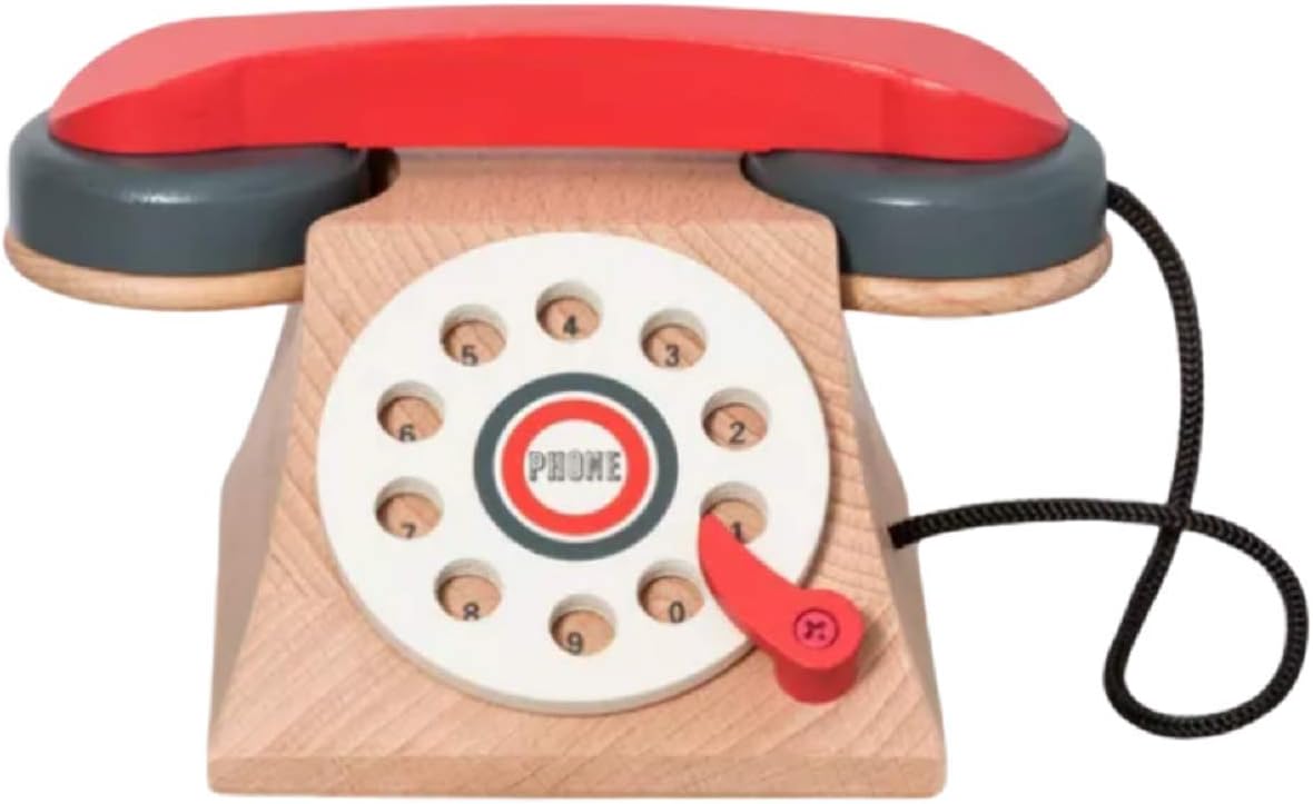Hearth \u0026 Hand Wooden Toy Rotary Phone 