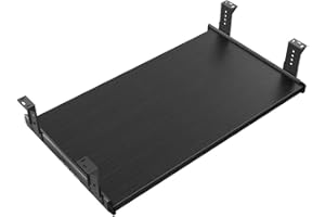 FRMSAET Furniture Accessories Office Product Suits Hardware 20/24/30 inches Keyboard Drawer Tray Wood Holder Under Desk Adjustable Height Platform. (24 inches, Black)