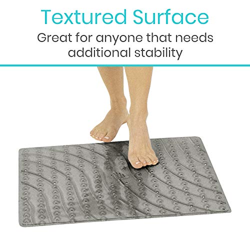 Vive Shower Stall Mat Non Skid Bathtub Floor for Kids, Adults
