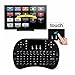 Mini 2.4GHz USB Wireless Keyboard with Touchpad Mouse for Windows PC, Raspberry Pi, Android TV Box, Slideshow Presenter, and more. Portable QWERTY Keypad Features Enhanced Function Keys LED Backlit