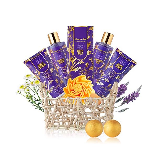 Relaxing Spa Gift Basket for Women 9 Pcs Luxury