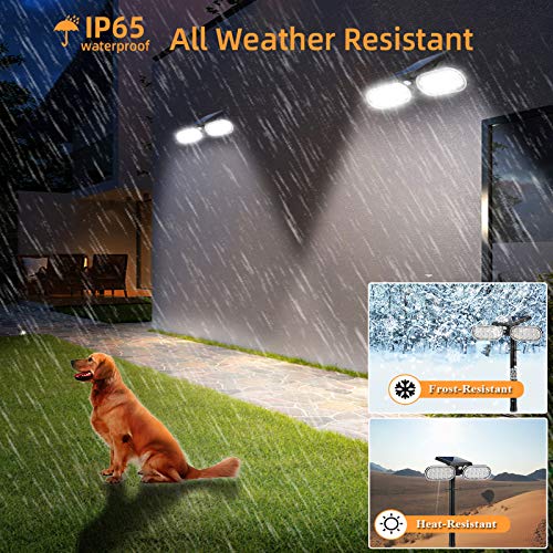 EMANER Motion Solar Lights Outdoor, Solar Floodlight, Stay On or Motion