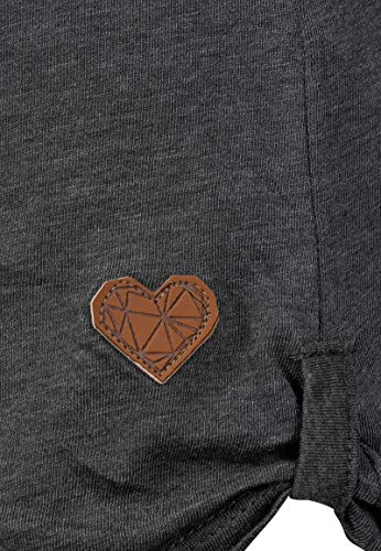 Sublevel-Damen-Basic-Langarm-Shirt-mit-Kordeln-Rundhals