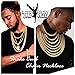 U7 Men Chunky Necklace 18KGP Stamp Hip Hop Jewelry Thick 9MM Wide 18K Yellow Gold Plated Snake Curb Chain - 24 Inch
