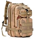 ERolldeeP Sport Outdoor Comfortable Waterproof Assault Pack Military Rucksacks Tactical Molle Backpack Hiking Backpack Hiking Daypack Camping Hiking Trekking Climbing Bag 25L-30L for boys kids