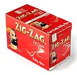 Cigarette Rolling Paper ZIG ZAG Red CUT CORNERS 60 x 100 = 6000 papers
