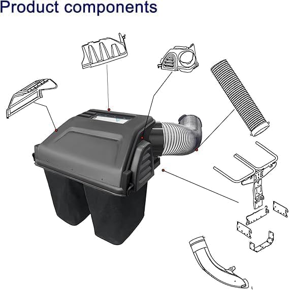 shiosheng Replacementpart OEM NO.(19B30031OEM) Double Bagger for Riding Lawn Mowers-42-Inch and 46-Inch photo 4