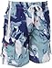 Sakkas Mens Multi Color Wave Design Skate Surf Board Short Swim Trunks