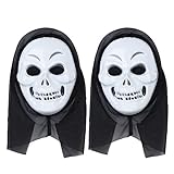 Vbiger Scary Masks Costume Mask Halloween Party Face For 2ps
