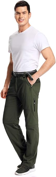 mens zip off cargo pants cotton