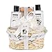 Coconut Milk Nourishing Skin Care with Argan Oil Gift Basket! Perfect Anniversary Gift for Women, and Best Spa At Home Gift for Men!