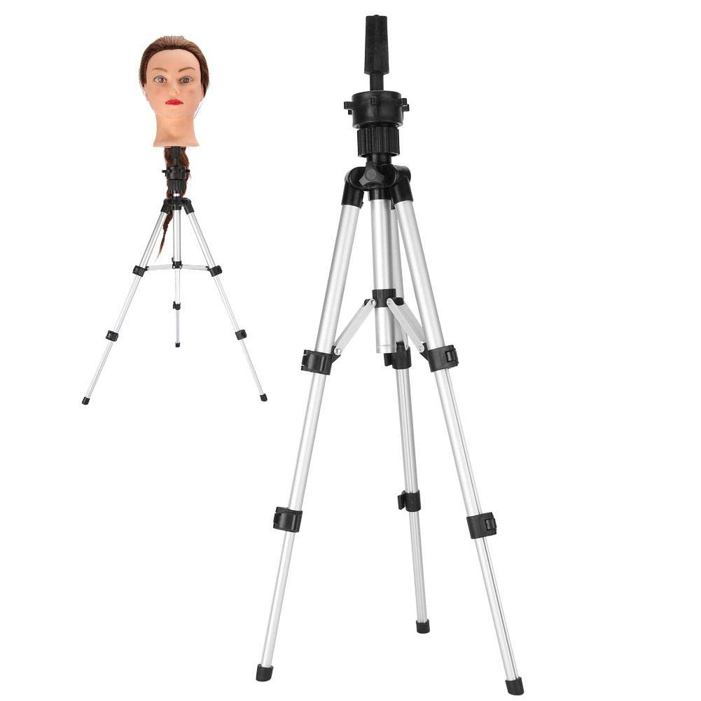 Wig Stand Cosmetology Mannequin Stand Tripod Adjustable Hairdresser Training Mannequin Head Clamp Holder(Tripod)