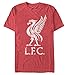 Fifth Sun Young Men’s Official Liverpool FC Bird Logo Men's Tee Shirt, red//Premium Heather, Large