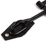 TERF Wire Hasp and Staple Set 75mm Black Pack of 2 with Fixing Screws view 4