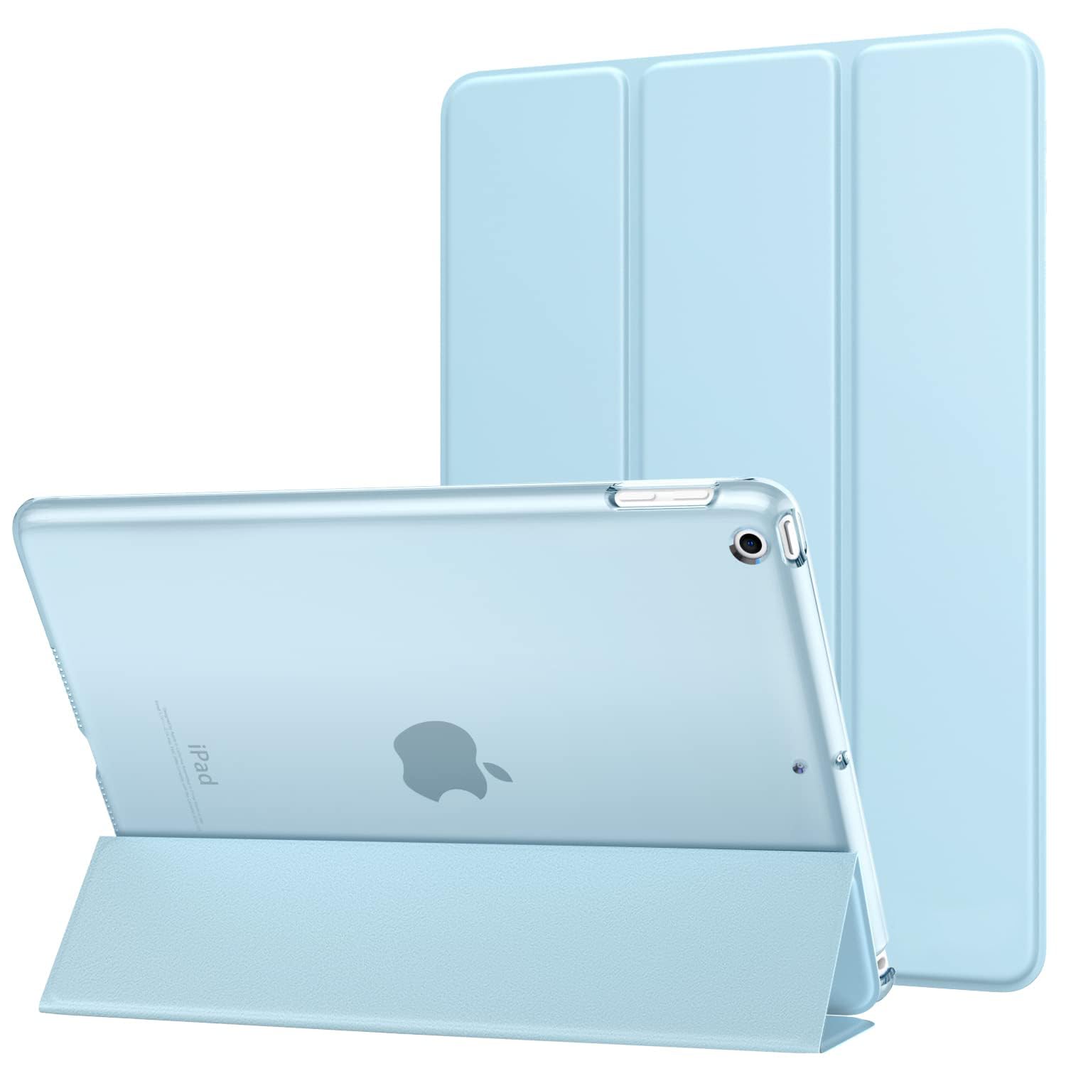 FSPRO Case for iPad 6th generation,iPad 9.7 inch,Case for iPad 6th/5th Generations iPad Air 1/ iPad Air 2, Leather Auto Sleep/Wake Case for iPad 5th generation Slim Protective iPad Air 2.(Sky Blue)