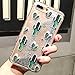 iPhone 8 Plus/7 Plus Case IPLUS Liquid Quicksand Sparkle Stars Floating Transparent Clear Case Crystal Cactus Back Bumper Soft Case for Apple iPhone 8 Plus/7 Plus(iPhone 8 Plus/7 Plus, Cactus)