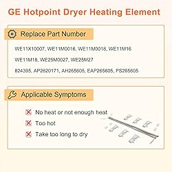 WE11X10007 WE11M23 DCVH515EF0WW Dryer Heating