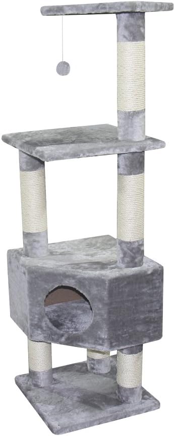 Nobby Classic ETSCH Cat Tree 40 x 40 x 136 cm Grey, gray