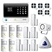Golden Security Touch Screen Keypad LCD Display Wifi GSM IOS Android APP Wired Home Burglar Security Alarm System Kit G90B01