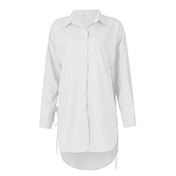 2024 Women Oversized Shirts Loose Long Sleeve