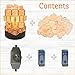 Top Natural Pink Himalayan Salt Lamp - HimalAire, Authentic Organic Crystal Rocks, Dimmable, Air Purifying, Perfect For Office, Kitchen, Bedroom, Night light, Safe UL Approved Cord, FREE Tips E-Book