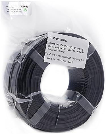 TitanAddit PLA 3D Printer Filament 1.75mm, ±0.03mm Dimensional Accuracy, 1kg Refill (No Spool), PHTHALATE-FREE, Compatible with 3D Printing Pens and FDM Desktop Printers