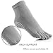 Meaiguo Yoga Socks Non Slip Skid Pilates Barre Grip Socks With Toes Cotton For Women Men