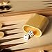 Deluxe Wooden Backgammon Set, Brown