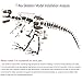 ESALINK T-Rex Replica Skeleton Model Assembly Saft PVC Non-Toxic and Eco-Friendly 3D Puzzles Dinosaur Simulation Edu-Toys