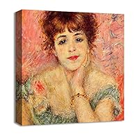 Canvas Wall Art Vase of Flowers by Pierre-Auguste Renoir Canvas Prints Home Artwork Decoration for Living Room,Bedroom - 12x12 inches